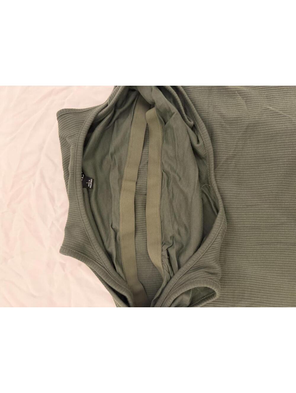 J.Crew Olive Green Ribbed Tank Top Size Large - Picture 7 of 7